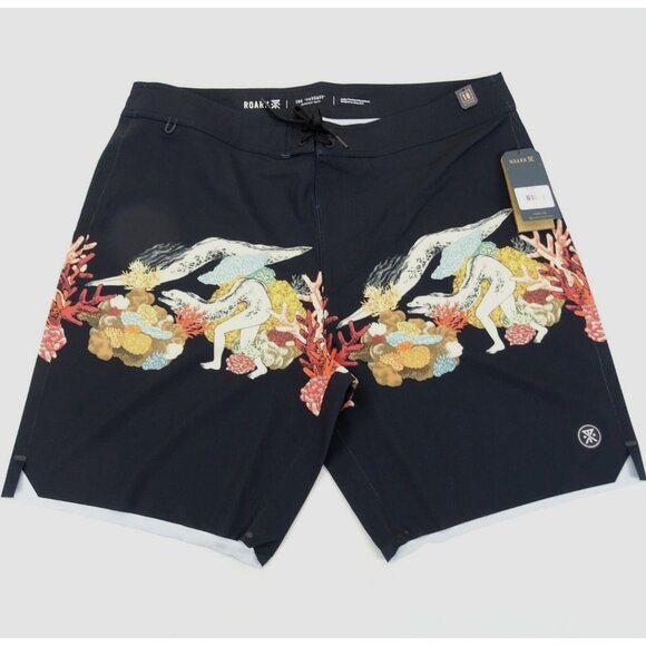 Roark Passage Primo 18” Boardshorts Yiling Dark Navy Mens Size 34 NWT‎ RB446 - Picture 1 of 6